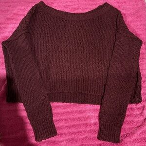 Maroon colored sweater